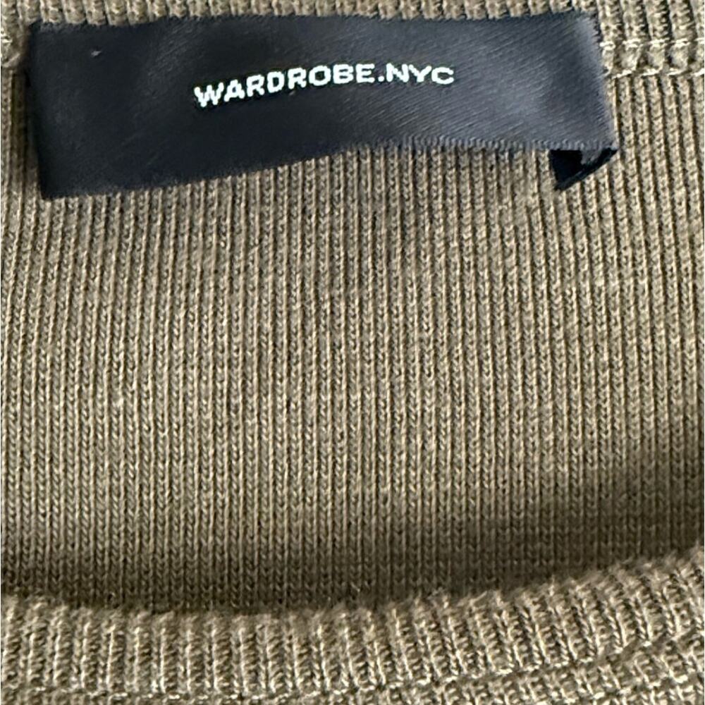 Wardrobe.NYC Green Long Sleeve Crop Top Sz XS - Picture 3 of 5